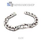 Rvs armband staal stainless steel heren dames armbanden, Verzenden, Nieuw, Zilver, Staal