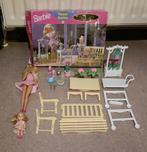 Vintage Barbie Flower garden MET Barbie en Shelly 1996, Kinderen en Baby's, Speelgoed | Poppen, Verzenden, Gebruikt, Barbie