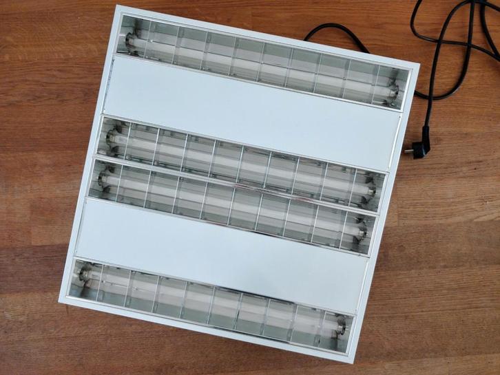 Armaturen 60x60 Systeemplafond, Doe-het-zelf en Verbouw, Bouwverlichting, Zo goed als nieuw, Lamp met armatuur, Minder dan 50 watt