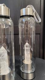 Bergkristal waterfles rvs glas, Ophalen of Verzenden
