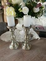 Zilverglas kandelaars, Ophalen of Verzenden, Zo goed als nieuw, Overige materialen, 25 tot 50 cm