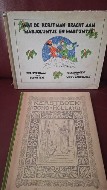 2 Oude Kerstboeken met Illustraties beschikbaar voor biedingen