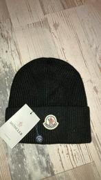 Zwarte Moncler muts - Nieuwstaat, Ophalen of Verzenden, Zo goed als nieuw, One size fits all, Hoed