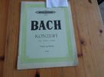 Bach - Konzert 2 in E dur / Konzert n.1 A moll, Muziek en Instrumenten, Bladmuziek, Gebruikt, Artiest of Componist, Klassiek, Piano