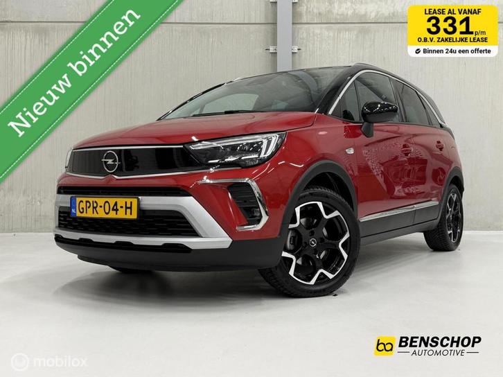 Opel Crossland 1.2 Turbo Ultimate Panodak HUD Navi Carplay A, Auto's, Opel, Te koop, Crossland X, ABS, Achteruitrijcamera, Airbags