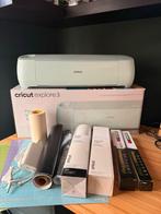 Cricut Explore 3 Set - Zo Goed Als Nieuw! Met veel extra's, Ophalen of Verzenden, Zo goed als nieuw