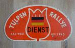 Metalen rally plaat Dienst Tulpenrally 1961 Böhringer, Verzamelen, Ophalen of Verzenden, Gebruikt, Auto's