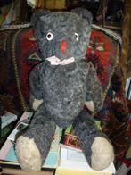 VERM sTEIFF TEDDY KNUFFELBEER MET STRO  ANTIEK, Ophalen of Verzenden