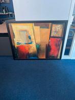 Groot kleurrijk schilderij Patrizio (IKEA) met beschadiging, Antiek en Kunst, Ophalen