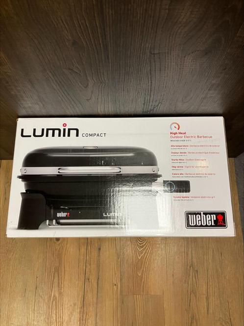 Weber Lumin Compact Black, elektrisch ''LAATSTE OP=OP'', Tuin en Terras, Elektrische barbecues, Nieuw, Ophalen of Verzenden
