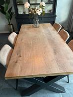 Teakhouten eethoektafel - zonder stoelen, Huis en Inrichting, Ophalen, Gebruikt, Teakhout, 50 tot 100 cm