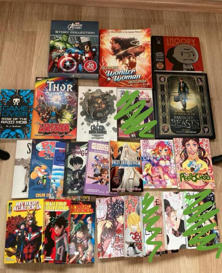 Leuke strips en manga’s, Boeken, Stripboeken, Zo goed als nieuw, Meerdere stripboeken, Ophalen of Verzenden