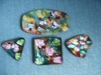 EMAILLE SCHAALTJES, VINTAGE , 4 X ,VERSCHILLENDE MATEN, Antiek en Kunst, Antiek | Emaille, Ophalen of Verzenden