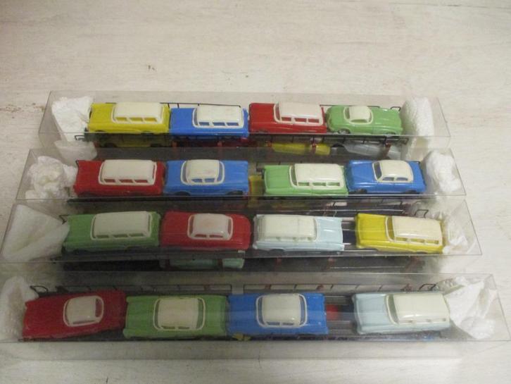 Fleischmann Auto transporters met Originele Hammer Autos, Hobby en Vrije tijd, Modeltreinen | H0, Zo goed als nieuw, Wagon, Gelijkstroom