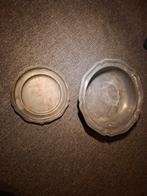 Tinnen Borden Set - Vintage Decoratie, Antiek en Kunst, Antiek | Tin, Ophalen of Verzenden