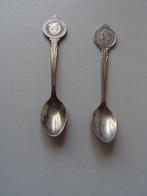 2 lepeltjes Wilhelmina 1912 en 1948, Verzamelen, Verzenden, Gebruikt, Nederland, Speld(je) of Lepel(tje)