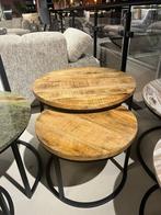 Salontafel set van 2, Ophalen, 50 tot 100 cm, Rond, Nieuw
