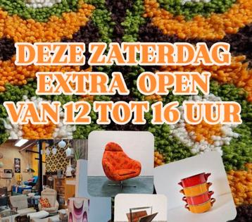 Nu zaterdag ook open ! Vintage retro design beschikbaar voor biedingen