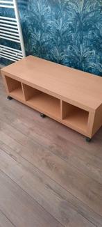 Tv kast op wieltjes beukenkleur, Ophalen, Gebruikt