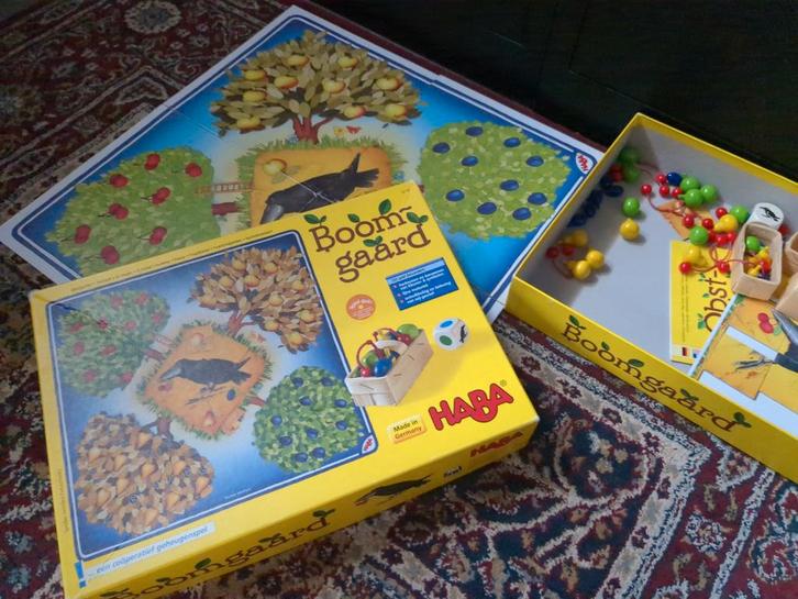 HABA Boomgaard (Gebruikt)  gratis af te halen, Hobby en Vrije tijd, Gezelschapsspellen | Bordspellen, Gebruikt, Een of twee spelers