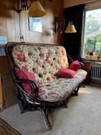 Vintage Rotan 3 zitsbank en fauteuil, Ophalen