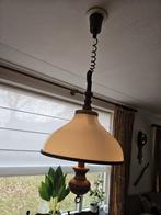 Vintage glazen hanglamp – retro & brocante, Ophalen, Gebruikt, Glas, Minder dan 50 cm
