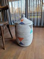 Witte speelgoedmand opbergmand uit Senegal handgemaakt, Ophalen of Verzenden, Nieuw, Minder dan 10 m²