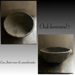 Stoere/landelijke/sobere unieke leemmand, Gebruikt, Mand, Rond, Ophalen of Verzenden