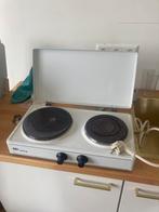 Electrisch kookstel wit emaille 2-pit, Ophalen of Verzenden, Gebruikt