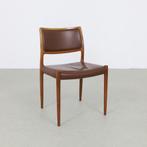 6x Leather Dining Chair model 80 by Niels Møller, 1960s, Gebruikt, Ophalen