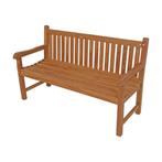 Tuinbank Teakhout Rechte Rugleuning 150cm. Nieuw in Doos, Ophalen of Verzenden, Nieuw, Teakhout