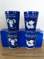 Blue Band Melkbekers 2001 - Set van 4, Glas of Glazen, Ophalen of Verzenden, Overige stijlen, Glas