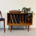 - Vintage audio / LP kastje, Deens, teak -, Gebruikt, ., ., 25 tot 50 cm