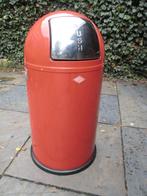 Wesco metalen design afvalbak 50 liter rood, Huis en Inrichting, Ophalen, Gebruikt, 50 tot 75 cm, 40 liter of meer