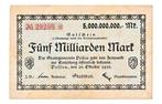 Duitsland 5 miljard Mark 1923 Tegoedbon Passau, Postzegels en Munten, Bankbiljetten | Europa | Niet-Eurobiljetten, Ophalen of Verzenden