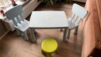 Ikea mammut tafel 2 stoelen en krukje, Kinderen en Baby's, Kinderkamer | Tafels en Stoelen, Ophalen, Gebruikt, Tafel(s) en Stoel(en)