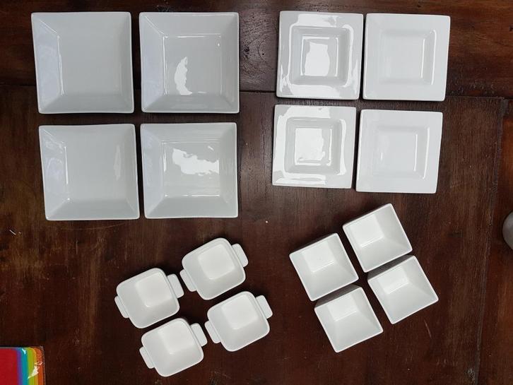 servies schaaltjes en bakjes diverse modellen, nieuw, wit, Huis en Inrichting, Keuken | Servies, Nieuw, Schaal of Schalen, Effen