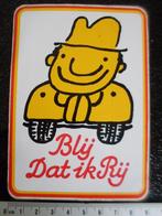 sticker blij dat ik rij anti file geen niet smiley glimlach, Verzamelen, Verzenden, Zo goed als nieuw, Auto of Motor