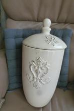 Antieke grote oude vaas keramiek/porselein  44 cm, Ophalen of Verzenden