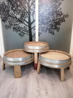 Wijnvat bijzet/salon tafel, Ophalen of Verzenden, Zo goed als nieuw, Minder dan 55 cm, Minder dan 45 cm