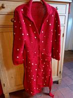 ROOD MET WITTE STIPPEN 🍄 LANG GEBREID VEST MAAT 44, Kleding | Dames, Truien en Vesten, Ophalen of Verzenden, Zo goed als nieuw