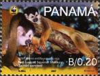 2007 Panama Fauna Zoogdieren Eekhoorn Aap WWF, Postzegels en Munten, Ophalen of Verzenden, Dier of Natuur, Postfris