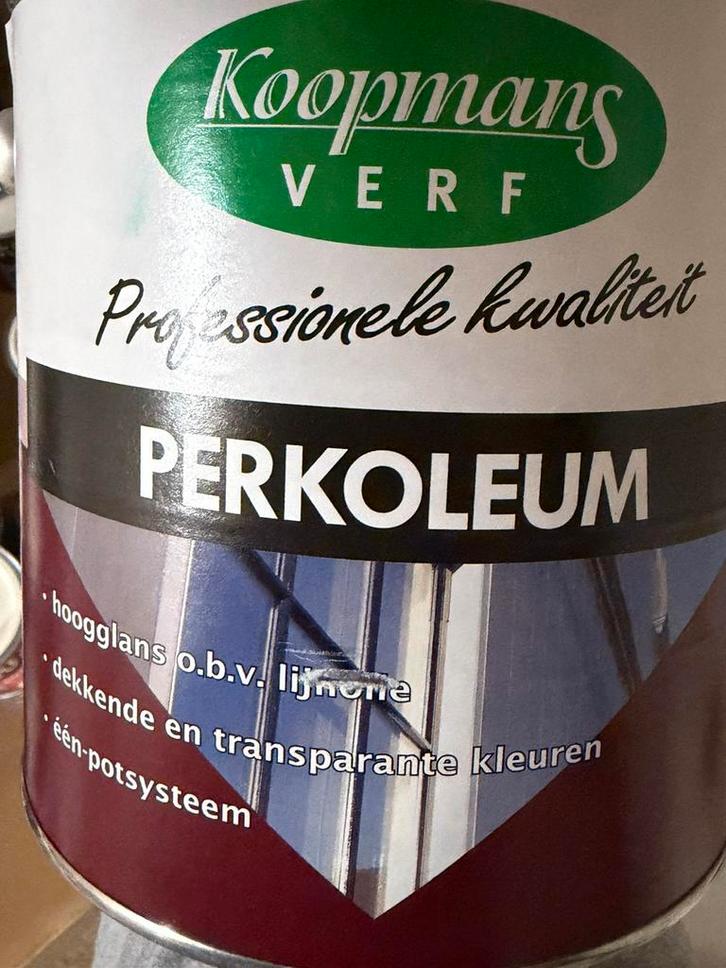 Koopmans dekkende lichtgrijze beits 2,5liter, Hobby en Vrije tijd, Schilderen, Nieuw, Ophalen of Verzenden