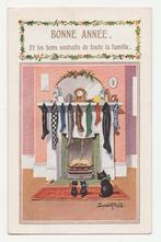 Poezen. Kerst en Nieuwjaar.  Illustrateurs., Verzamelen, Ansichtkaarten | Themakaarten, Verzenden, Voor 1920, Gelopen, Overige thema's