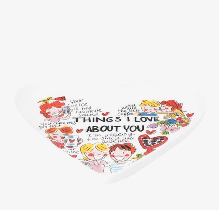 Blond Amsterdam Love Hart Bord - 21cm, Huis en Inrichting, Woonaccessoires | Schalen en Manden, Zo goed als nieuw, Schaal, Overige vormen