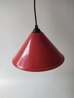 Vintage hanglamp rood, Minder dan 50 cm, Gebruikt, Ophalen of Verzenden, Metaal