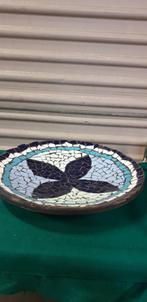 mozaiek schaal blauw wit, Ophalen of Verzenden, 'T Olde Gre-j, Info@toldegrej.nl, Endepoelstraat 20f Didam