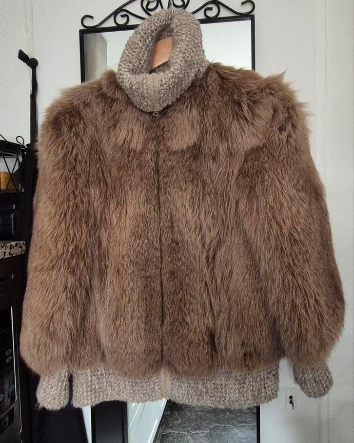 Echte bontjas, Kleding | Dames, Jassen | Winter, Gedragen, Maat 38/40 (M), Verzenden