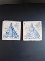 Twee KLM tegels, Antiek en Kunst, Ophalen of Verzenden