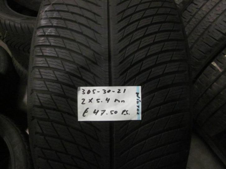 305 30 21 en 265 35 21 Michelin Pilot Alpin breedset winter, Auto-onderdelen, Banden en Velgen, Band(en), Winterbanden, 21 inch